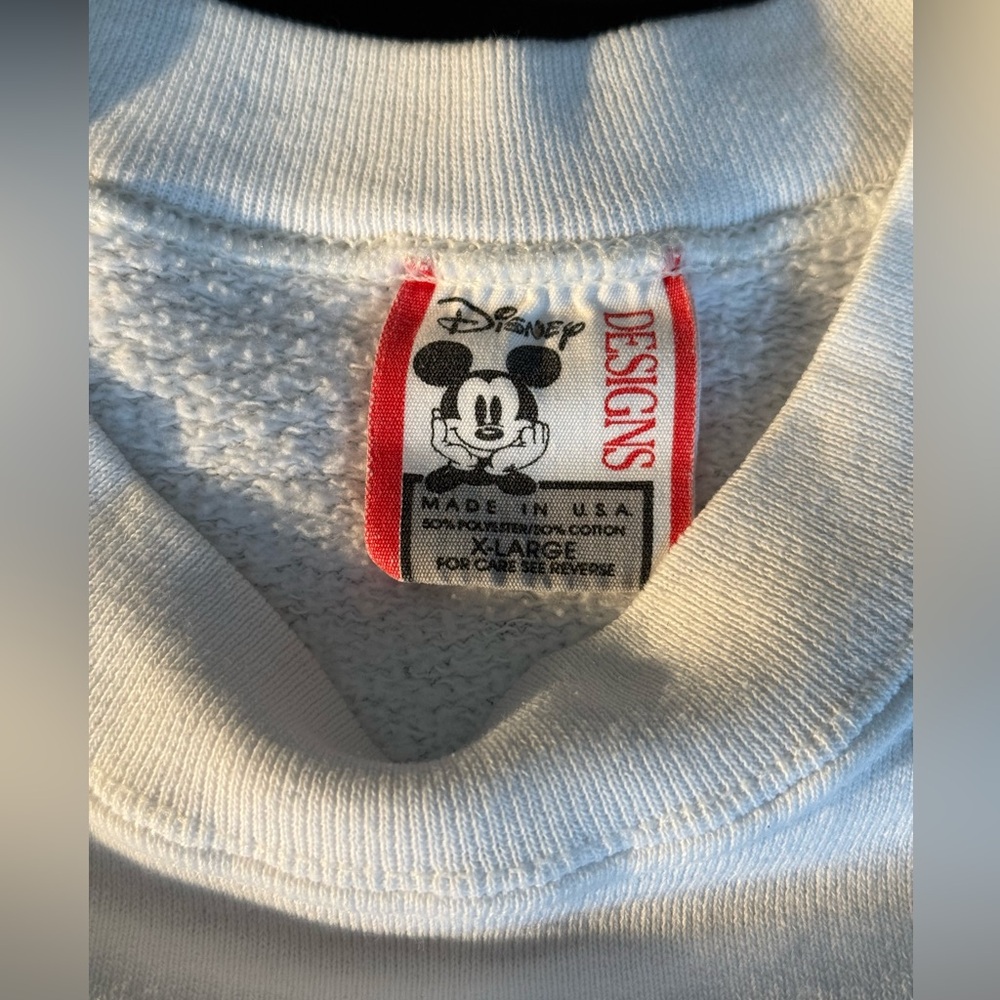 Vintage 90's Walt Disney World Mickey Mouse Crewneck Sweatshirt - Size XL - Picture 4 of 8
